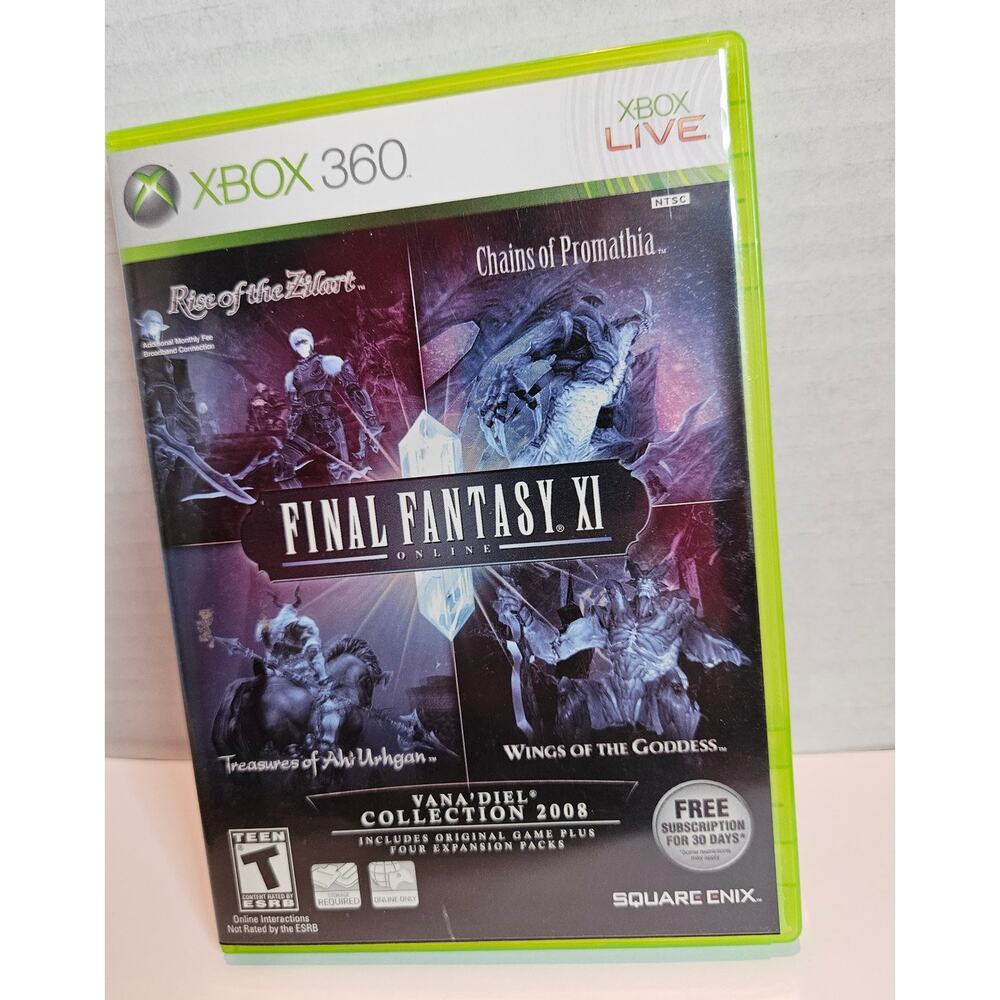 XBOX 360 Final Fantasy XI Original plus 4 Games Vana'Diel Collection 2008 Teen